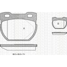 8110 17013 TRIDON Brake pads - rear