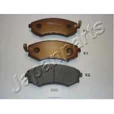 PA-590AF JAPANPARTS Комплект тормозных колодок, дисковый тормоз