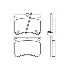 T0399 PAGID Комплект тормозных колодок, дисковый тормоз
