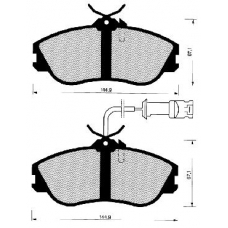 0 986 466 695 BOSCH Комплект тормозных колодок, дисковый тормоз