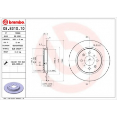 08.B310.10 BREMBO Тормозной диск