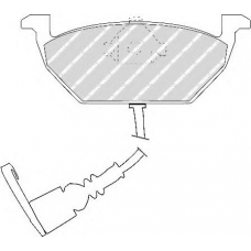 FDB1398 FERODO Комплект тормозных колодок, дисковый тормоз
