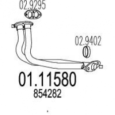 01.11580 MTS Труба выхлопного газа