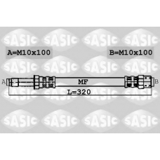 6606019 SASIC Тормозной шланг