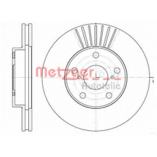 6640.10 METZGER Тормозной диск