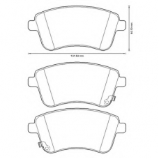 572657B BENDIX Комплект тормозных колодок, дисковый тормоз