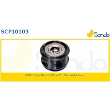 SCP10103 SANDO Ременный шкив, генератор