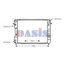 150029N AKS DASIS Радиатор, охлаждение двигателя