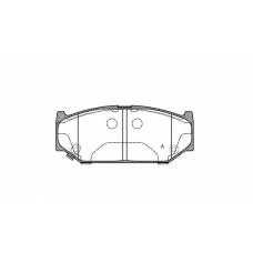 BPA1381.11 OPEN PARTS Комплект тормозных колодок, дисковый тормоз