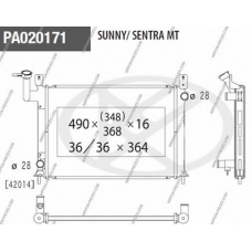 N156N22 NPS Радиатор, охлаждение двигателя