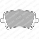 LP1824 DELPHI Комплект тормозных колодок, дисковый тормоз