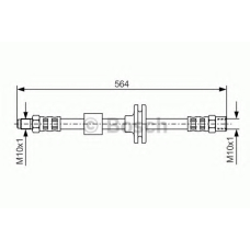 1 987 476 752 BOSCH Тормозной шланг