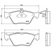 P 59 019 BREMBO Комплект тормозных колодок, дисковый тормоз