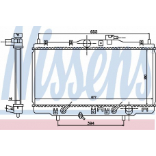68117 NISSENS Радиатор, охлаждение двигателя