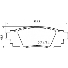 04466-78020 TOYOTA Колодки тормозные