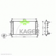 31-2610 KAGER Радиатор, охлаждение двигателя