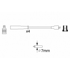 0 986 356 716 BOSCH Комплект проводов зажигания