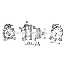 BWK492 AVA Компрессор, кондиционер