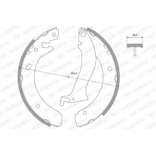 152-2416 WEEN Комплект тормозных колодок