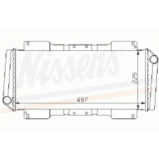 62139 NISSENS Радиатор, охлаждение двигателя