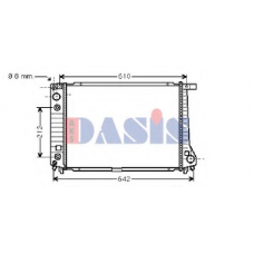 050970N AKS DASIS Радиатор, охлаждение двигателя