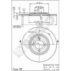 BS 7110 BRECO Тормозной диск