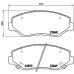 P 28 035 BREMBO Комплект тормозных колодок, дисковый тормоз