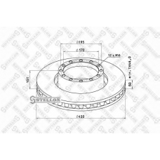 85-00741-SX STELLOX Тормозной диск