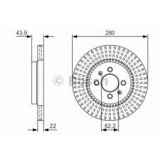 0 986 479 U89 BOSCH Тормозной диск