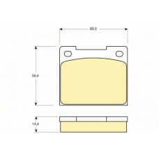 6105331 GIRLING Комплект тормозных колодок, дисковый тормоз