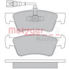 1170560 METZGER Комплект тормозных колодок, дисковый тормоз