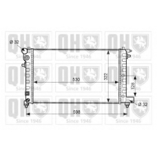 QER2042 QUINTON HAZELL Радиатор, охлаждение двигателя
