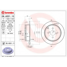 BS 7740 BRECO Тормозной диск