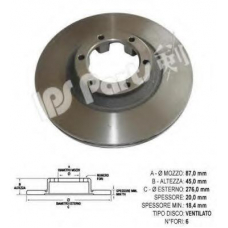 IBT-1514 IPS Parts Тормозной диск