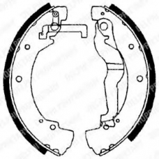 LS1656 DELPHI Комплект тормозных колодок