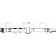 HOS3257 APEC Тормозной шланг