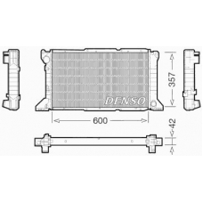 DRM10100 DENSO Радиатор, охлаждение двигателя