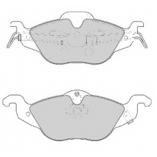 FD6788A NECTO Комплект тормозных колодок, дисковый тормоз