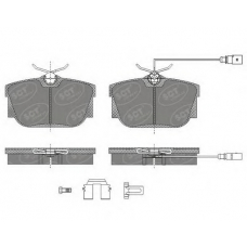 SP 484 SCT Комплект тормозных колодок, дисковый тормоз