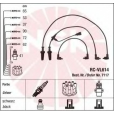 7117 NGK Комплект проводов зажигания