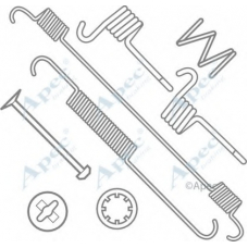 KIT715 APEC Комплектующие, тормозная колодка