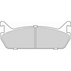 FD6694A NECTO Комплект тормозных колодок, дисковый тормоз