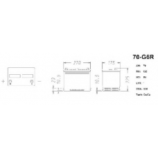 70-G6R AC Delco Стартерная аккумуляторная батарея