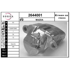 2644001 EAI Тормозной суппорт