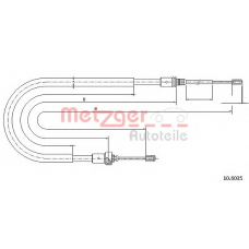 10.6035 METZGER Трос, стояночная тормозная система