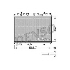 DRM21055 DENSO Радиатор, охлаждение двигателя