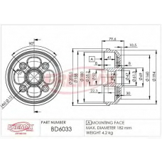 BD-6033 FREMAX Тормозной барабан