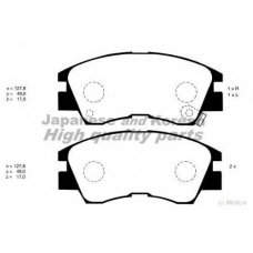 C007-01 ASHUKI Комплект тормозных колодок, дисковый тормоз