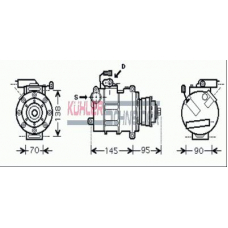 8404601 KUHLER SCHNEIDER Компрессор, кондиционер