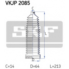 VKJP 2085 SKF Комплект пылника, рулевое управление